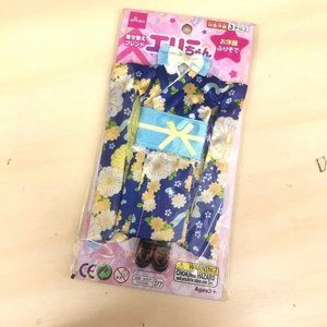 Doll Kimono doll outfit Blue